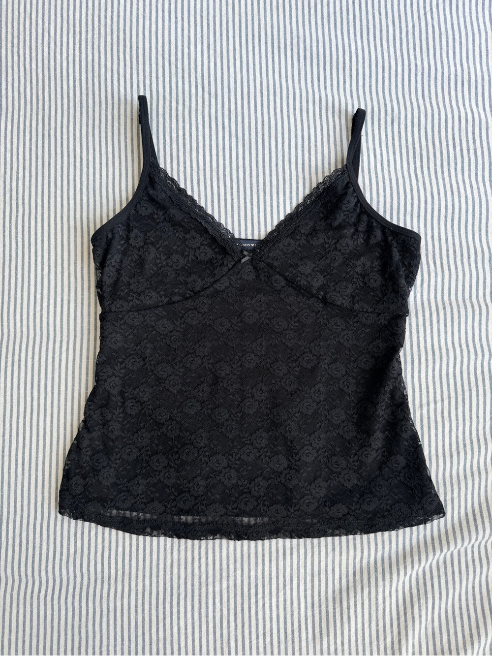 brandy melville black lace cami